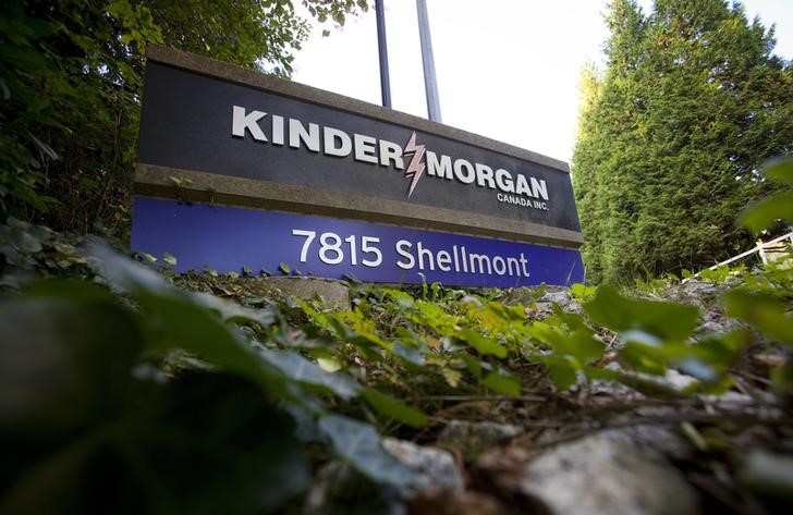 FILE PHOTO - The entrance for the Kinder Morgan Tank Farm is pictured in Burnaby