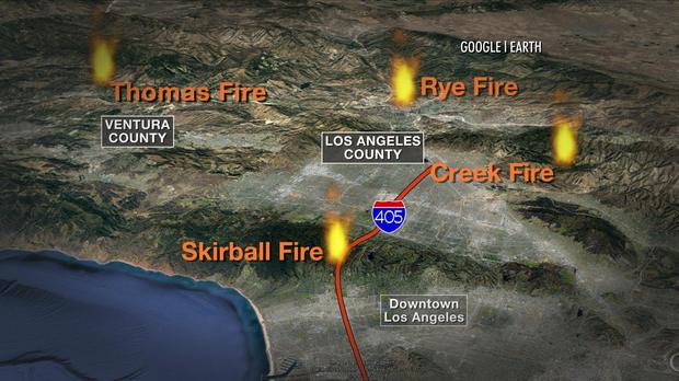 Most destructive Calif. wildfire eyes communities northwest of L.A.