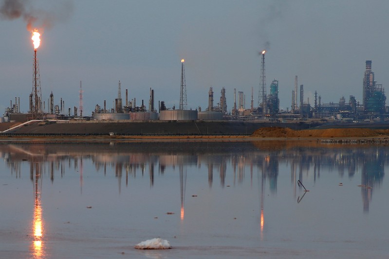 FILE PHOTO: A general view of the Amuay refinery complex which belongs to the Venezuelan state oil company PDVSA in Punto Fijo