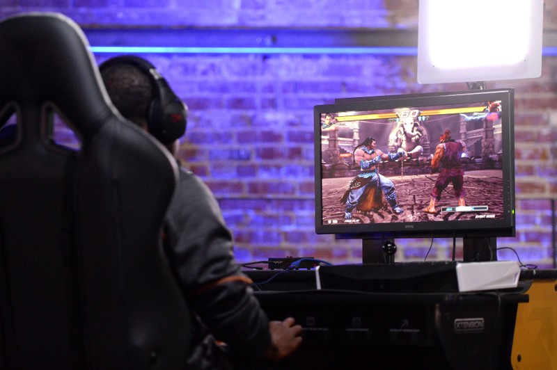 FILE PHOTO: IDK LOC (L) plays during the Tekken 7 top 8 pool play at Esports Arena, Los Angeles