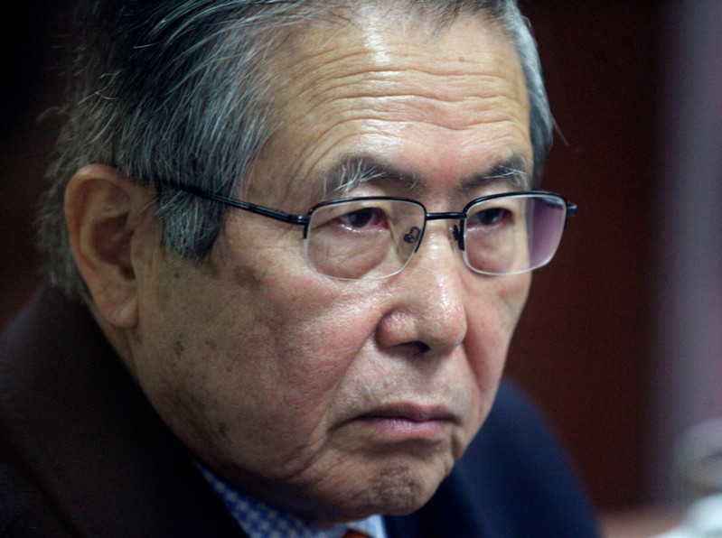 FILE PICTURE - Former Peruvian President Alberto Fujimori attends his trial at the Special Police Headquarters in Lima, Peru