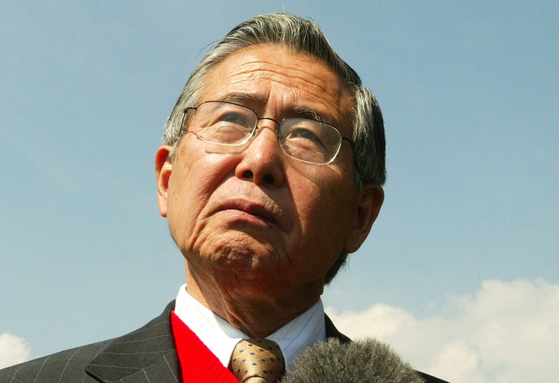 FILE PHOTO - Former Peruvian President Alberto Fujimori is seen during an interview with Reuters at his house in 