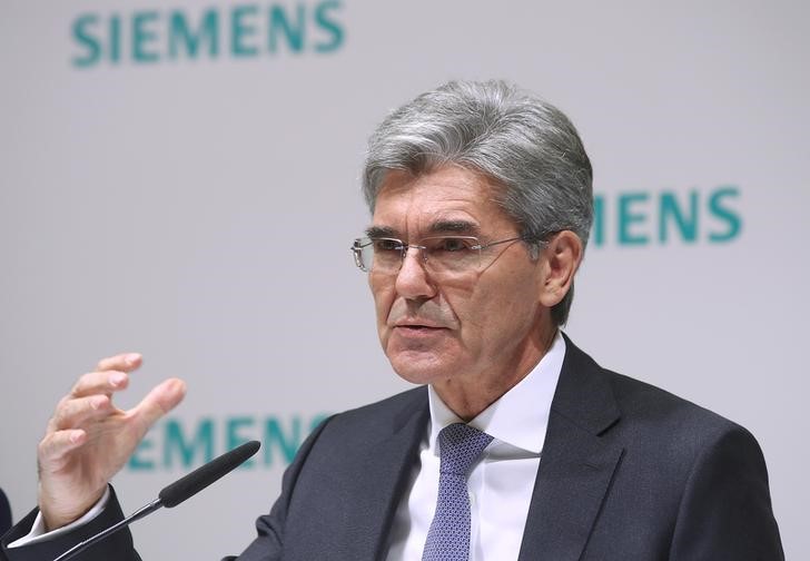 Siemens CEO Kaeser attends the company's annual news conference in Munich