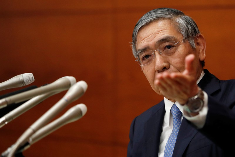 Bank of Japan Governor Haruhiko Kuroda attends a news conference in Tokyo