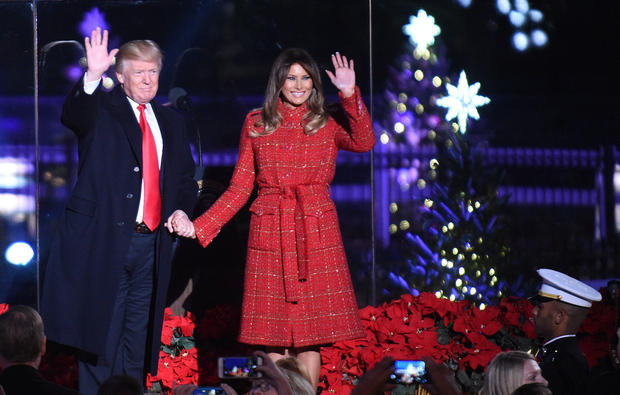 Trump, Melania Trump light National Christmas Tree