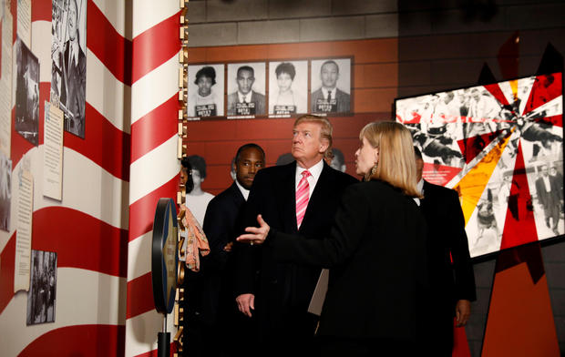 Trump visits Mississippi Civil Rights Museum