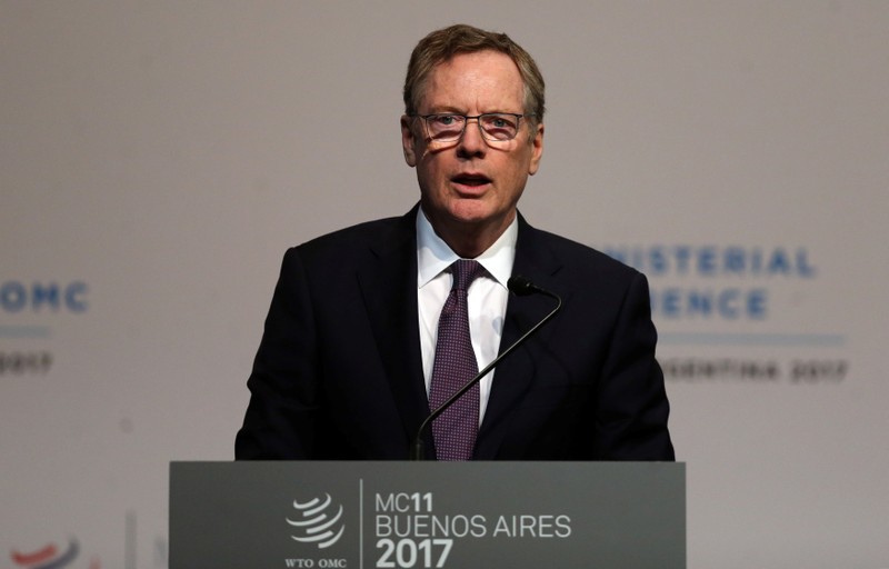 U.S. Trade Representative Robert Lighthizer speaks at the 11th World Trade Organization's ministerial conference in Buenos Aires