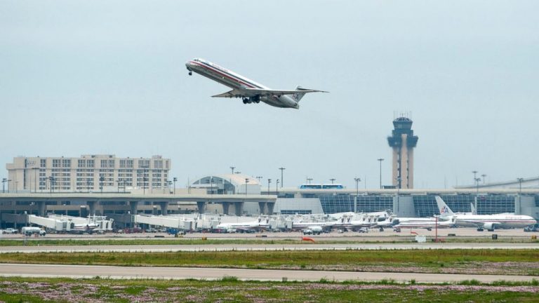 American Airlines passengers shown bracing for impact in emergency landing