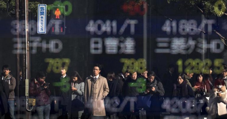 Asian shares largely gain, but Chinese stocks stumble