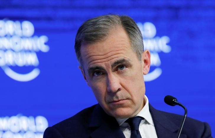 Bank of England Governor Mark Carney attends the World Economic Forum (WEF) annual meeting in Davos