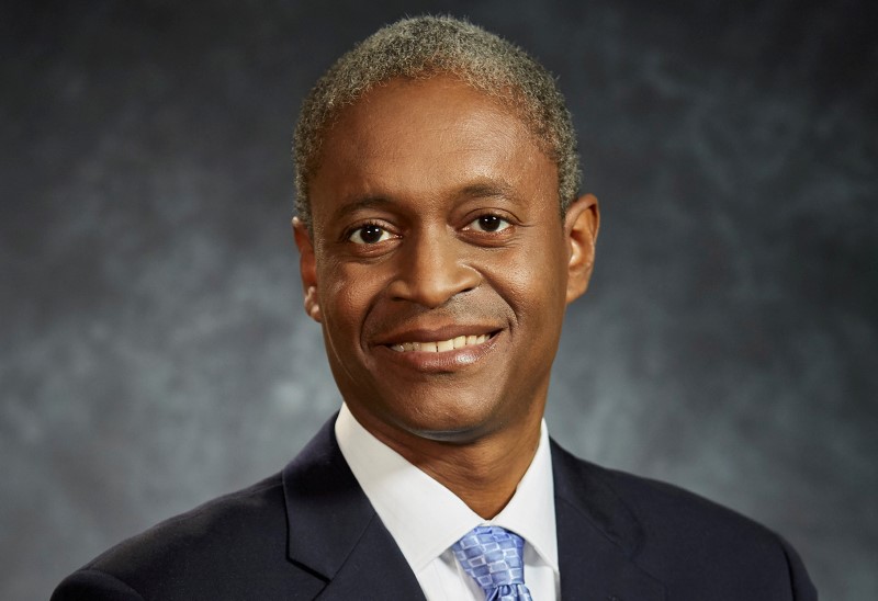 President of the Federal Reserve Bank of Atlanta, Bostic, seen in this handout photo