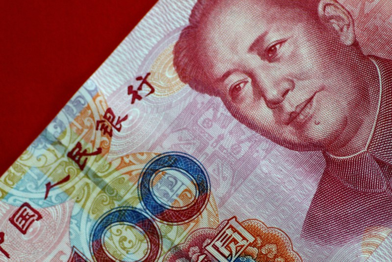 FILE PHOTO: Illustration photo of a China yuan note