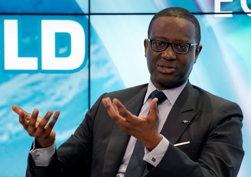 Tidjane Thiam, Chief Executive Officer of Credit Suisse, attends the World Economic Forum (WEF) annual meeting in Davos
