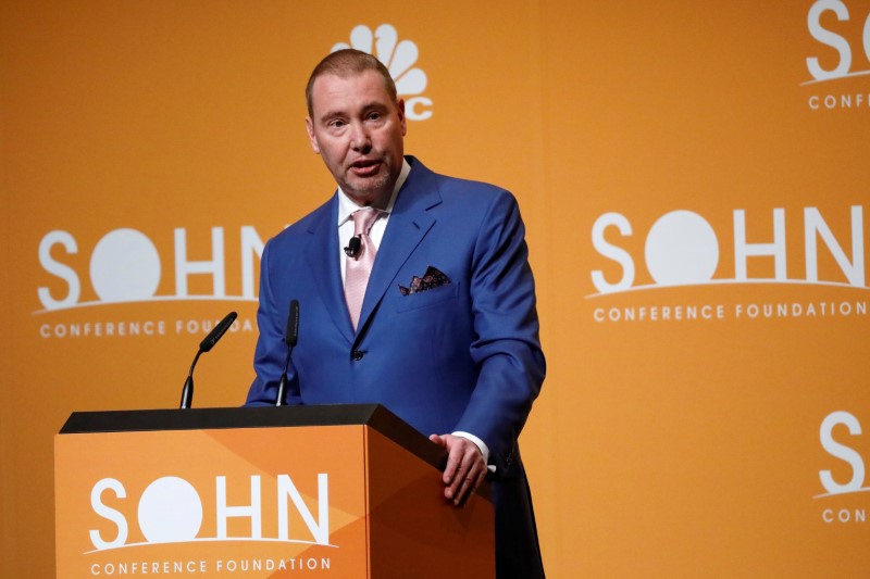 Jeffrey Gundlach, CEO of DoubleLine Capital, speaks during the Sohn Investment Conference in New York