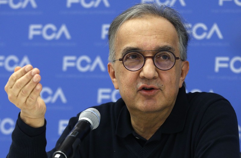 FCA's Marchionne speaks at the North American International Auto Show in Detroit
