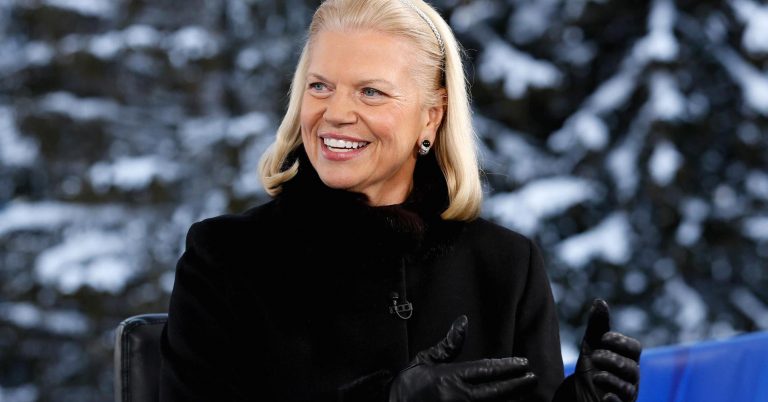 IBM shares fall despite first growth in 23 quarters