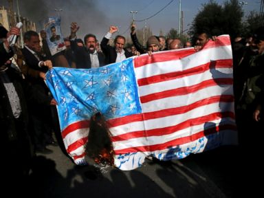 Iran mocks Trump ‘blunder’ as government supporters rally