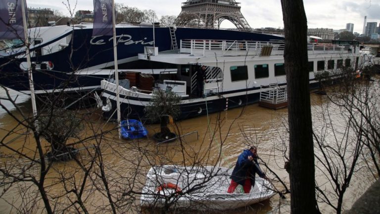 Seine keeps rising in Paris as more rain hits France