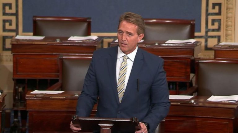 Sen. Flake condemns Trump’s media attacks, compares rhetoric to Stalin