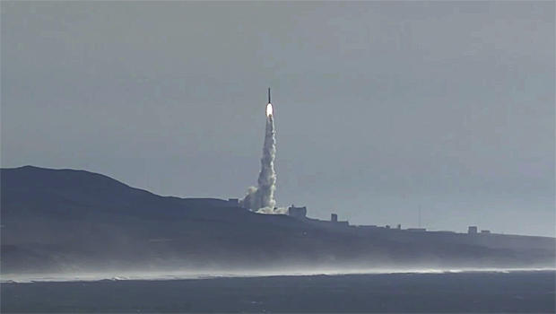 Spy satellite launched from California
