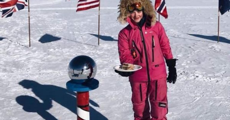 Teen posts “I made you a sandwich” to trolls after skiing to South Pole