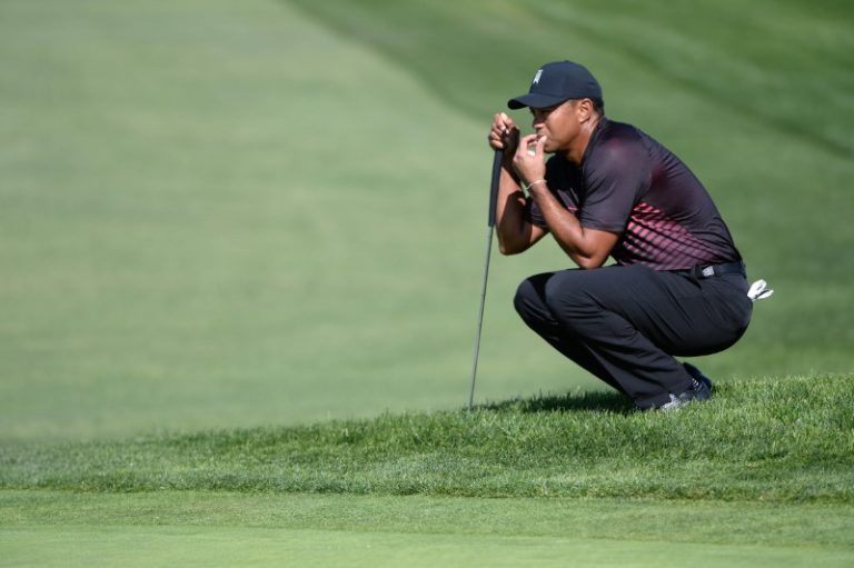 Tiger Woods starts slowly in PGA Tour comeback at Torrey Pines