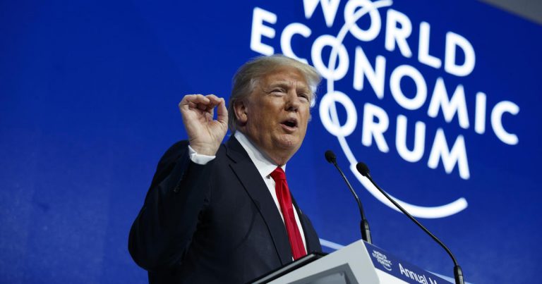 Trump says “America is open for business” in Davos address