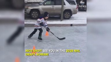 WATCH: Young hockey phenom heats up the ice