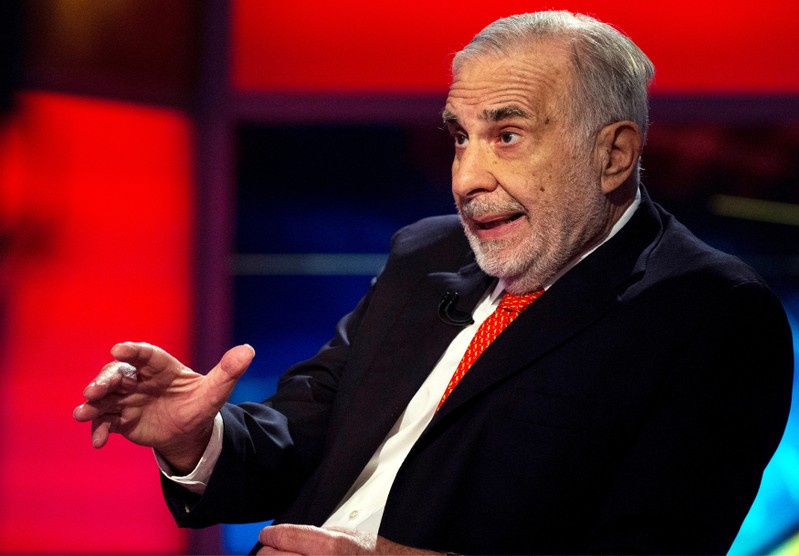 FILE PHOTO: Icahn gives an interview on FOX Business Network's Neil Cavuto show in New York