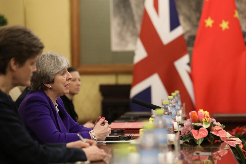 British Prime Minister Theresa May visits China