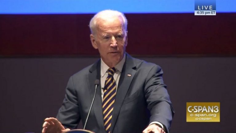 Biden pumps up Dems, takes down Trump