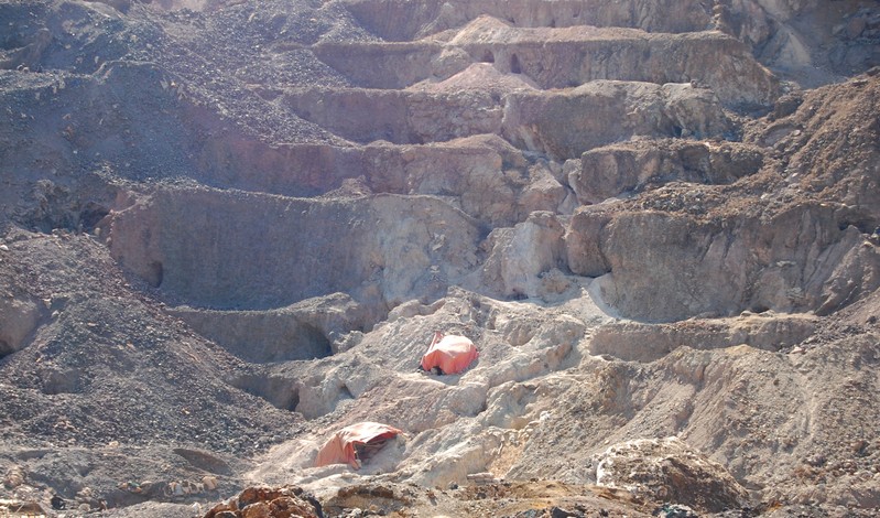 FILE PHOTO:Part of Tilwizembe, a former industrial copper-cobalt mine now occupied by artisanal miners in Democratic Republic of Congo