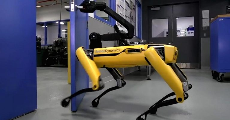 Boston Dynamics’ SpotMini robot can now open up doors