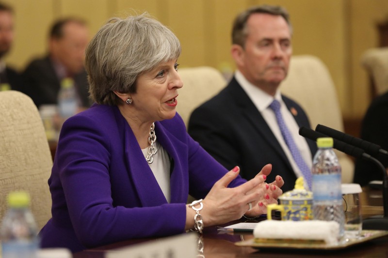 British Prime Minister Theresa May visits China