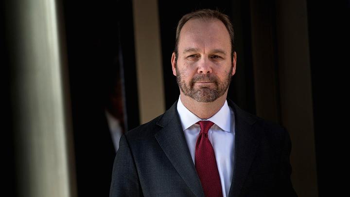 Former Trump campaign official Rick Gates leaves Federal Court on December 11, 2017 in Washington, DC.