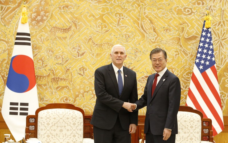 U.S. Vice President Mike Pence visits South Korea