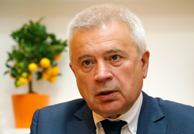 Lukoil CEO Alekperov attends interview with Reuters at St. Petersburg International Economic Forum 2016