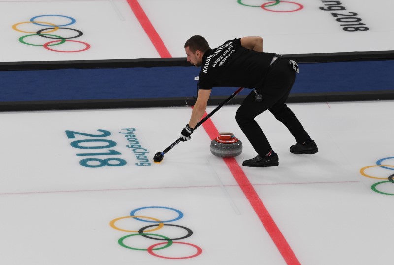 Olympics: Curling-Mixed Team Bronze medal match