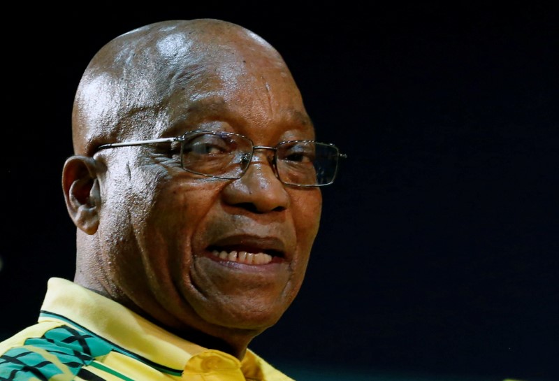 FILE PHOTO: President of South Africa Jacob Zuma attends the 54th National Conference of the ruling African National Congress (ANC) at the Nasrec Expo Centre in Johannesburg