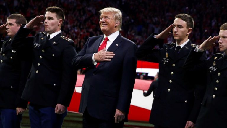 Trump revisits national anthem controversy before Super Bowl