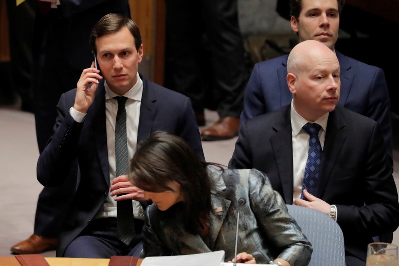 Haley, Kushner and Greenblatt wait for meeting of UN Security Council in New York