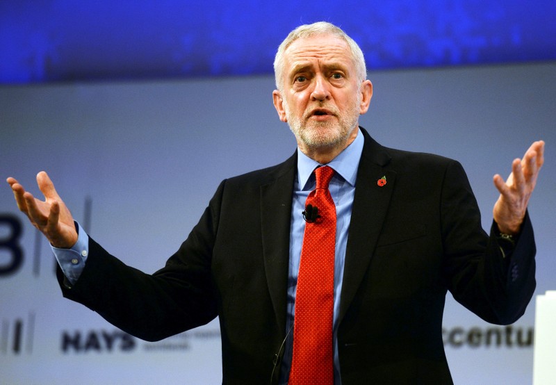 FILE PHOTO: British Labour Party leader Corbyn speaks at the Conferederation of British Industry's annual conference in London