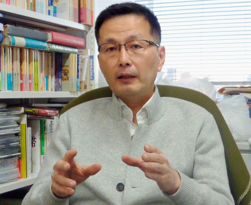 Waseda University professor Masazumi Wakatabe speaks during an interview in Tokyo