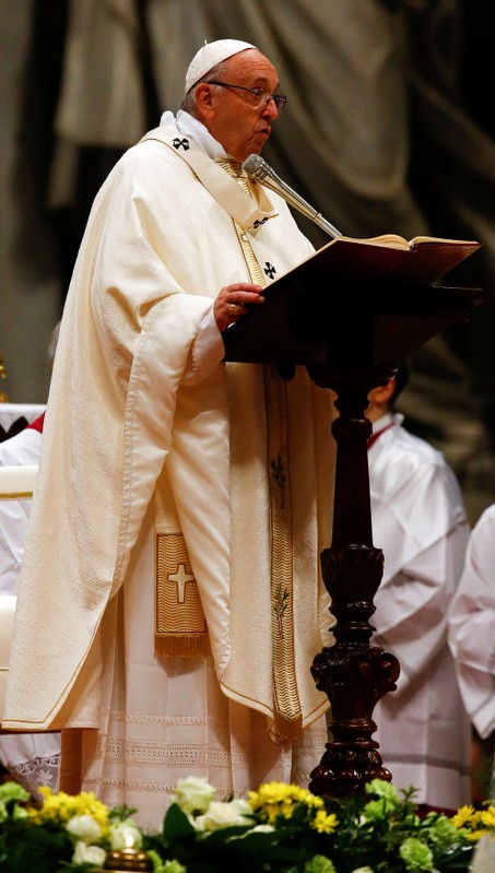 Pope Francis leads the Episcopal Ordination at Saint Peter's Basilica at the Vatican