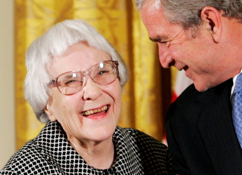 FILE PHOTO: File photo of U.S. President George W. Bush awarding the Presidential Medal of Freedom in Washington