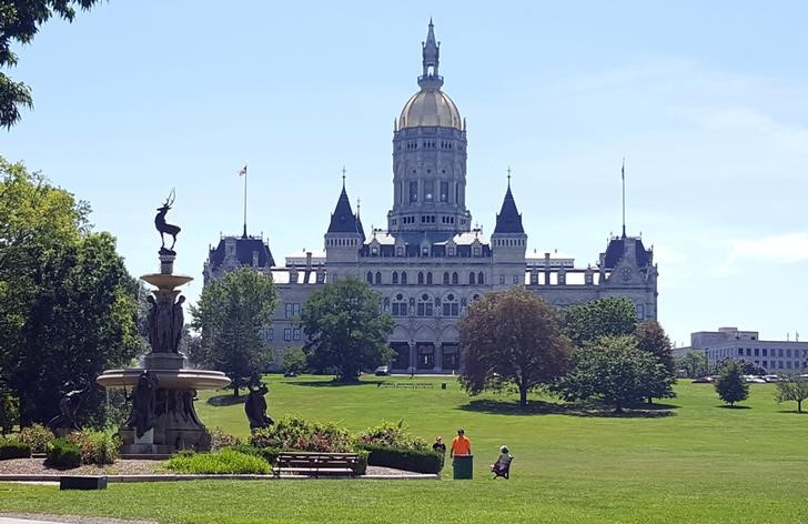 FILE PHOTO - The Connecticut State Capitol pictured here in Bushnell Park, Hartford