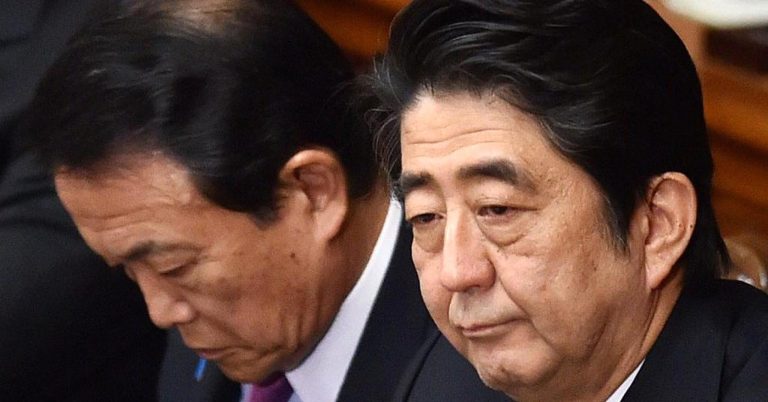 Japan’s Abe, finance minister are under fire over suspected cronyism scandal