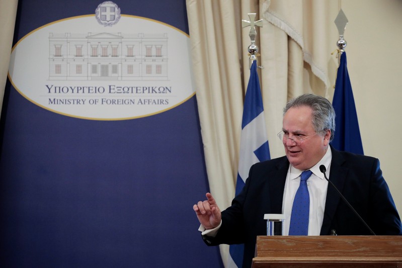 Greek Foreign Minister Kotzias meets with newly-appointed Cypriot Foreign Minister Christodoulides
