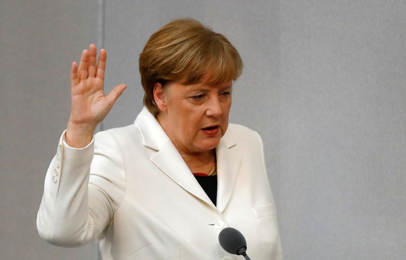 German parliament Bundestag elects new chancellor in Berlin
