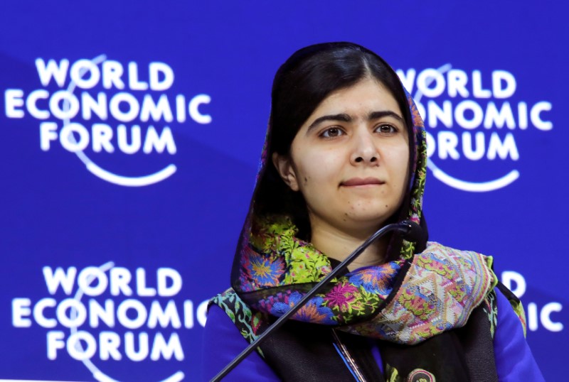 Malala Yousafzai, Girls' Education Activist and Co-Founder of Malala Fund, attends the World Economic Forum (WEF) annual meeting in Davos